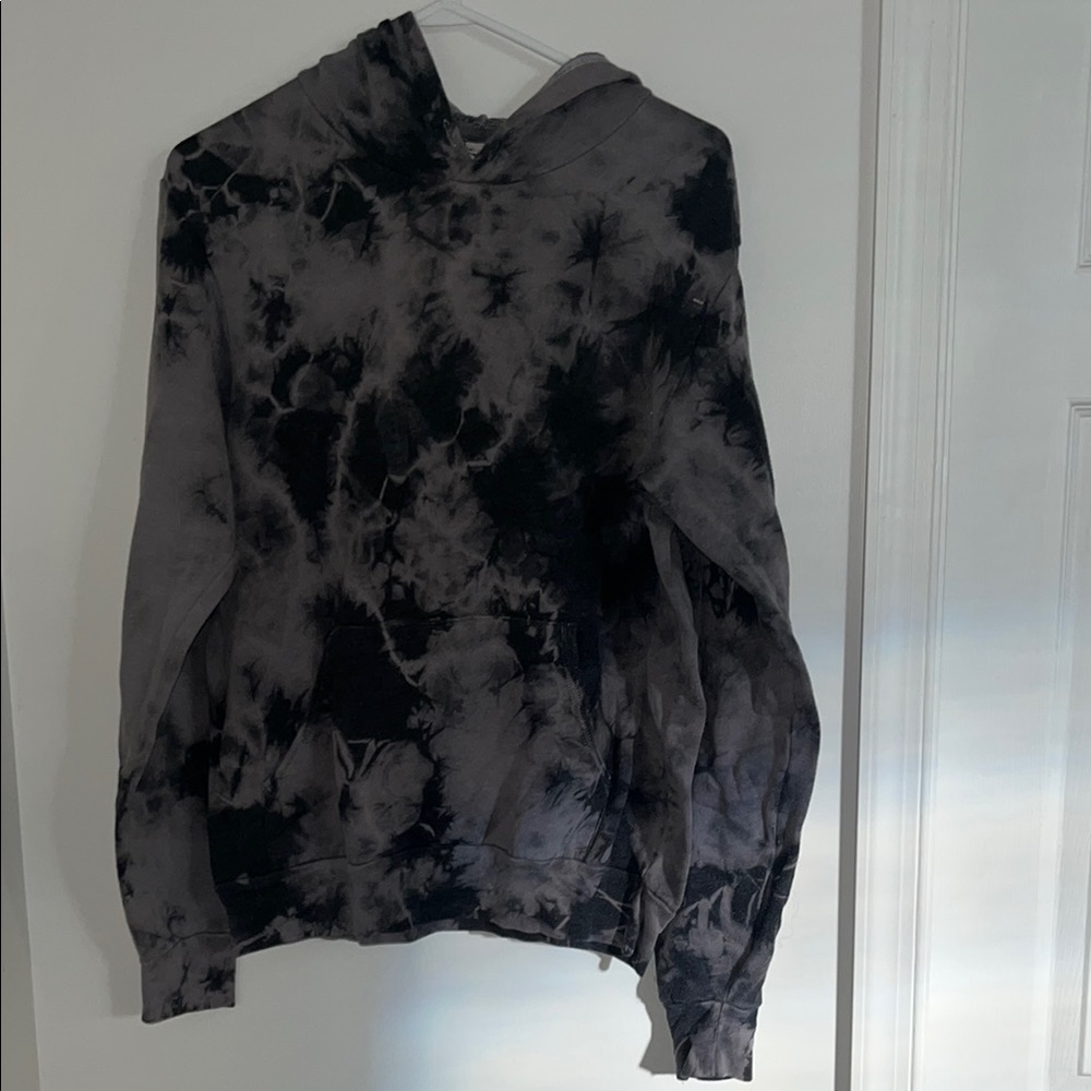 ALO Yoga Charcoal Tie-Dye Hoodie